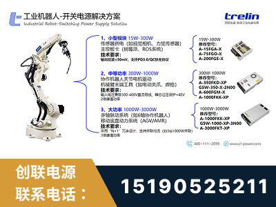 广州-工业机器人-开关电源解决方案